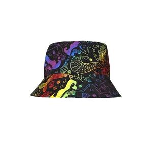Handmade Reversible Rainbow Bucket Hat